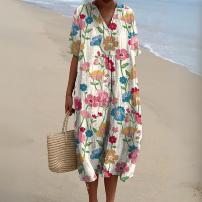 Elvira Bright Floral Dress