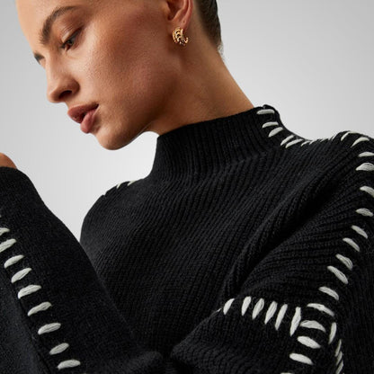 Elvira Black Knit Sweater