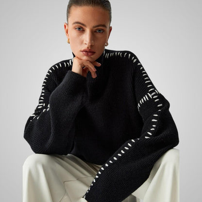 Elvira Black Knit Sweater