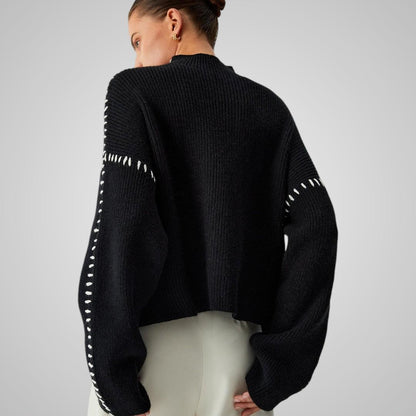 Elvira Black Knit Sweater