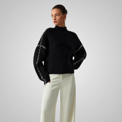 Elvira Black Knit Sweater