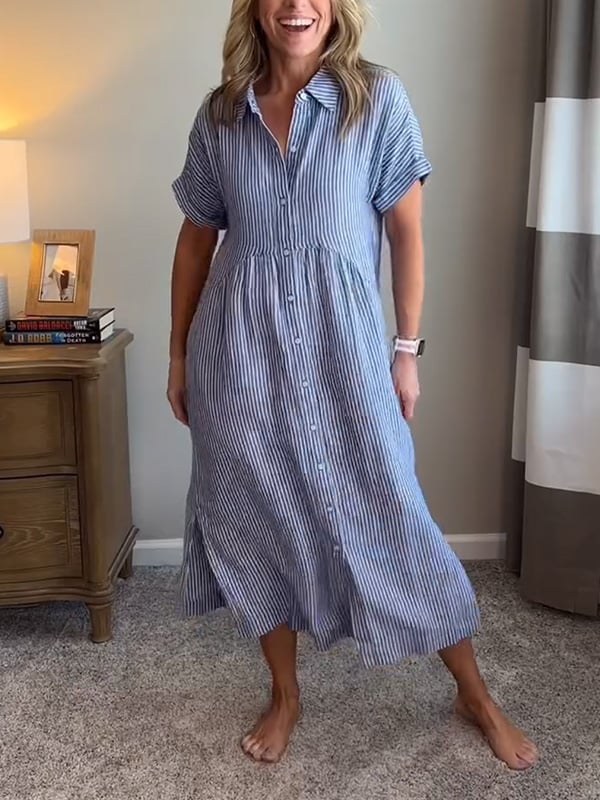 Emilia Striped Day Dress