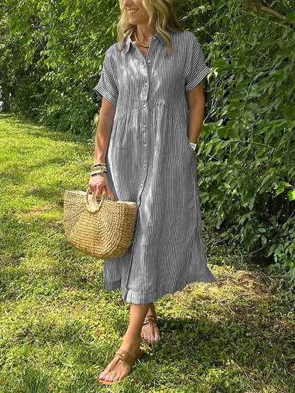 Emilia Striped Day Dress