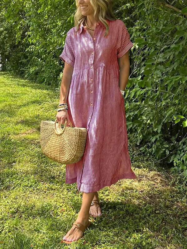 Emilia Striped Day Dress