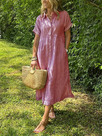Emilia Striped Day Dress
