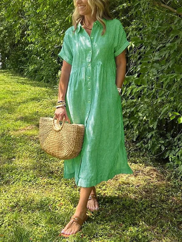 Emilia Striped Day Dress