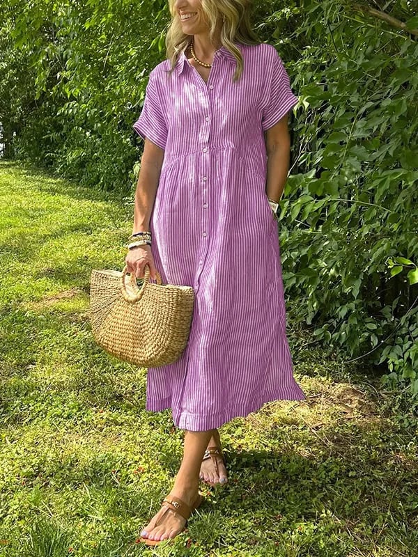 Emilia Striped Day Dress