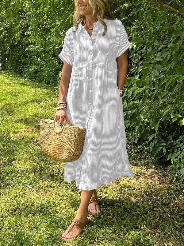 Emilia Striped Day Dress