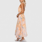 Bridget Watercolour Halter Dress