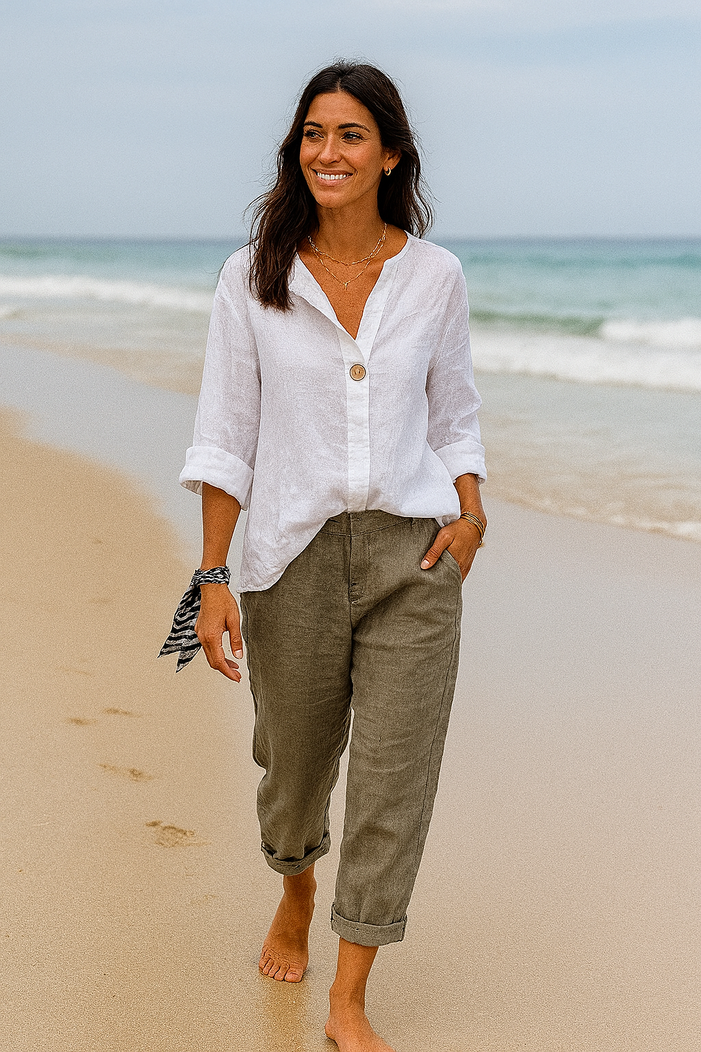 Hillevi Light Linen Blouse