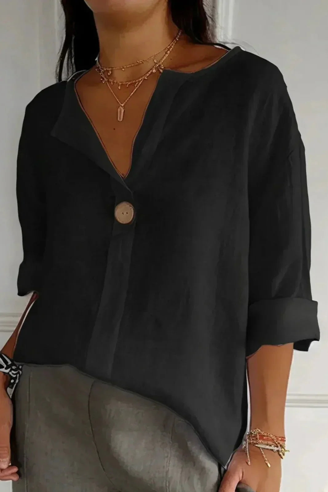 Hillevi Light Linen Blouse