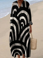 Shannon Arch Print Kaftan Dress