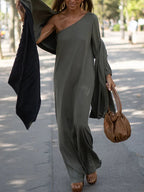 Leigh Asymmetric Maxi Dress
