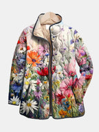 Kira Vintage Floral Quilted Jacket 0