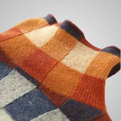 Lova Checked Knit Sweater