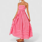 Audrey Striped Maxi Dress