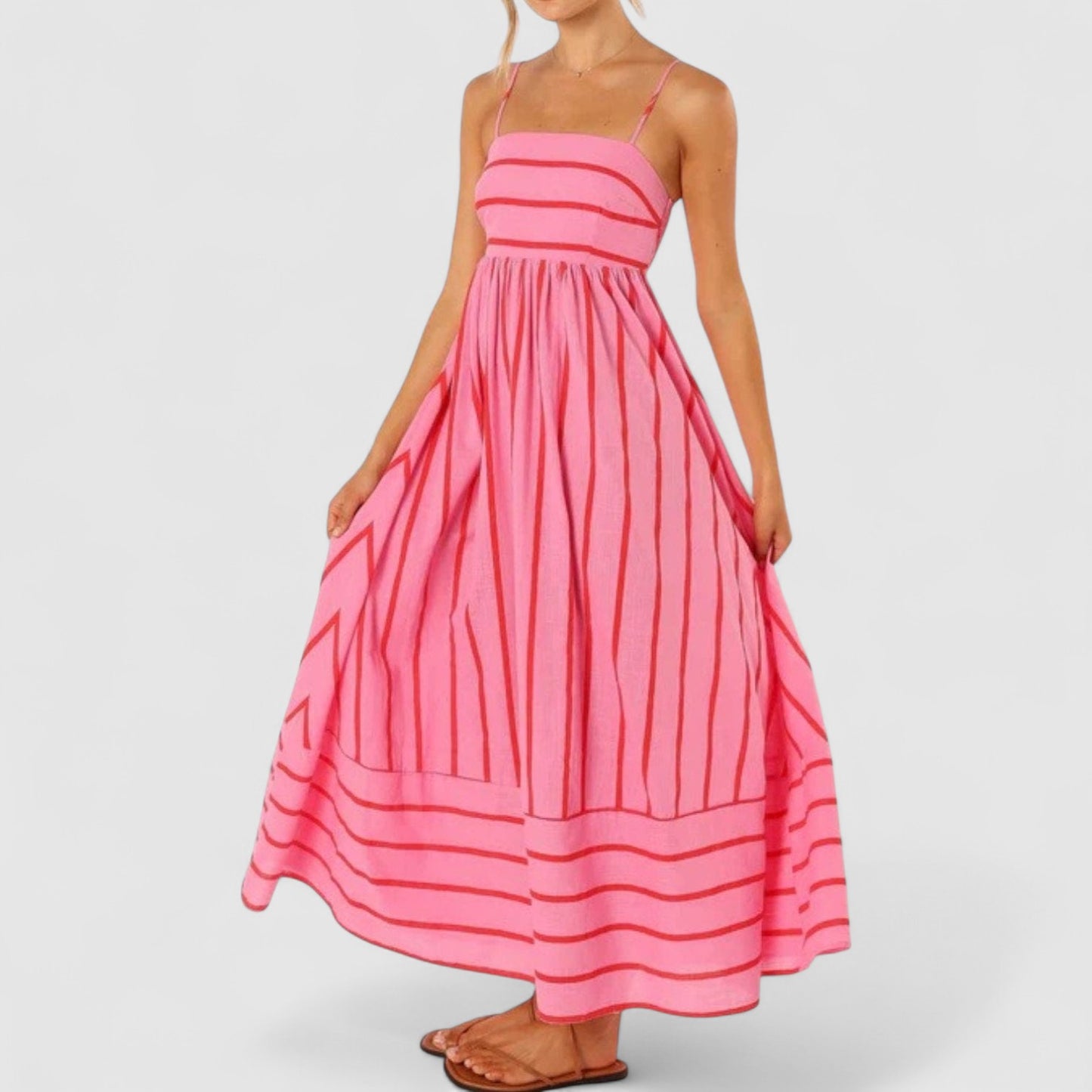 Lykke Pink Striped Dress