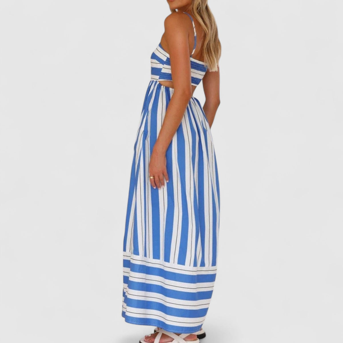 Audrey Striped Maxi Dress