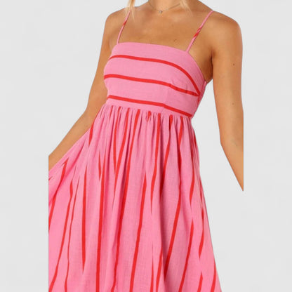 Lykke Pink Striped Dress