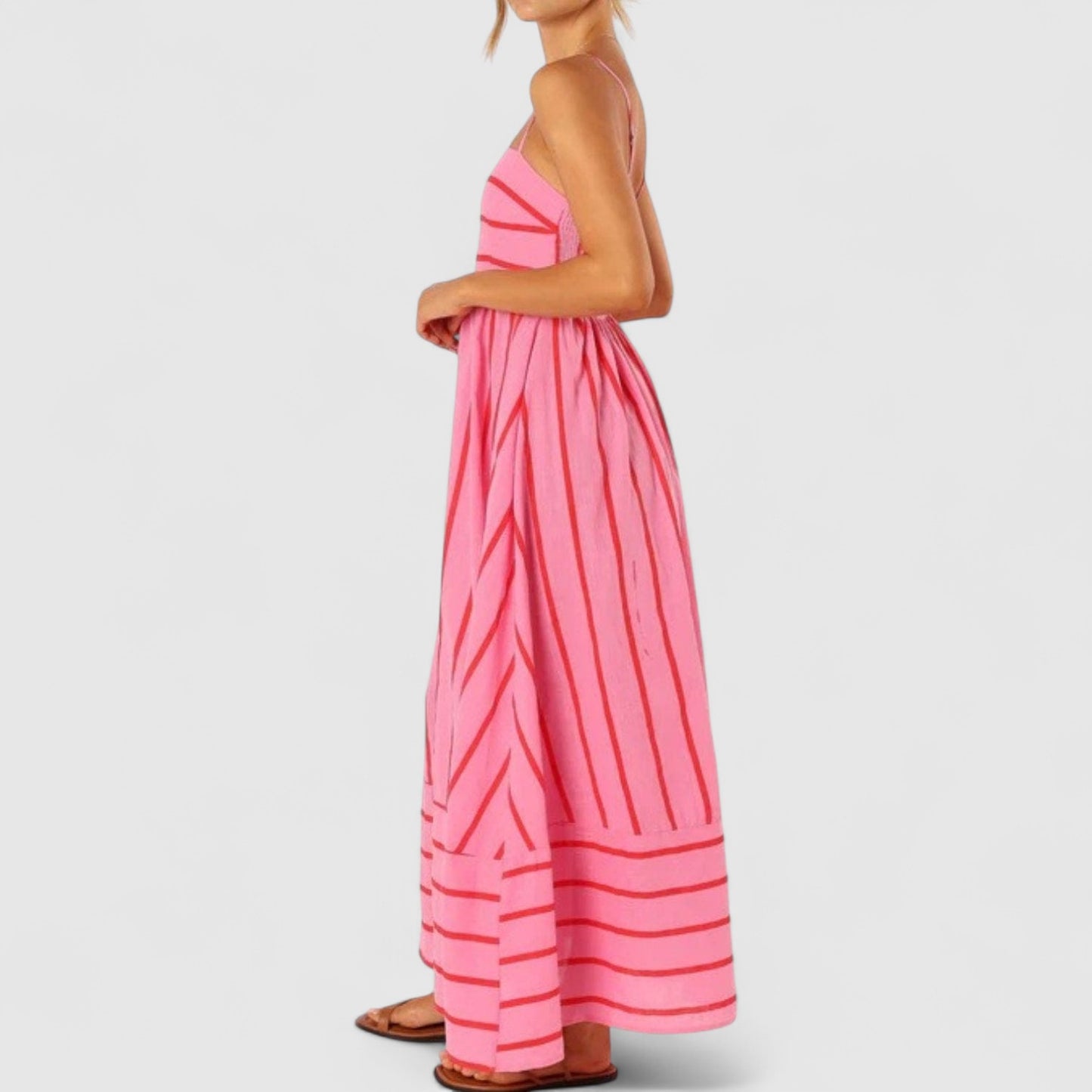 Lykke Pink Striped Dress