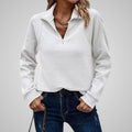 Joanna Textured Zip Sweater