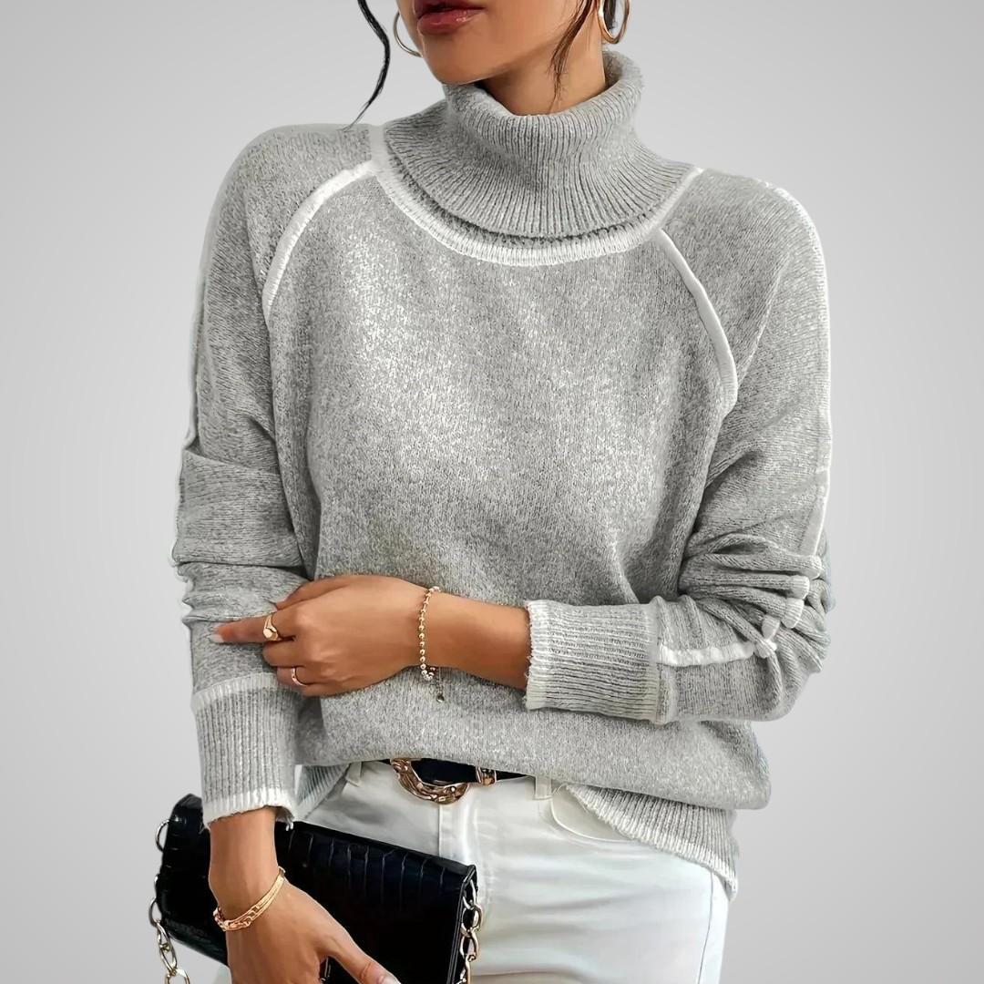 Malin Contrast Trim Sweater