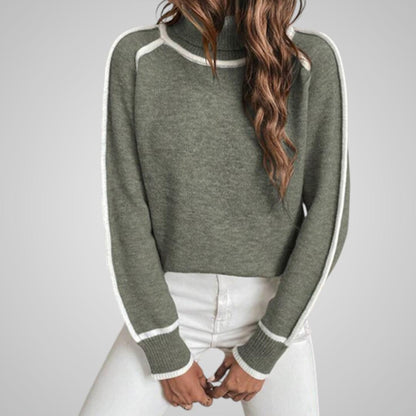 Malin Contrast Trim Sweater