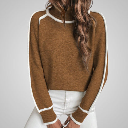 Malin Contrast Trim Sweater