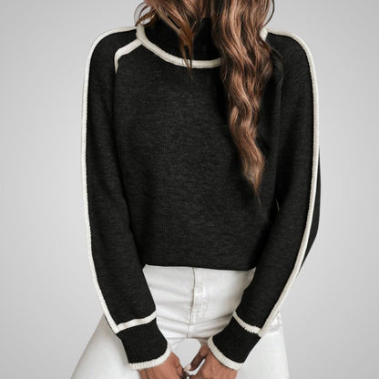 Malin Contrast Trim Sweater