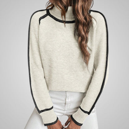 Malin Contrast Trim Sweater