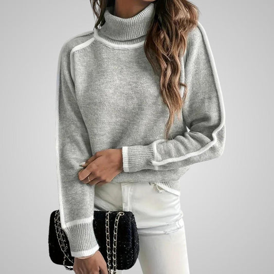 Malin Contrast Trim Sweater