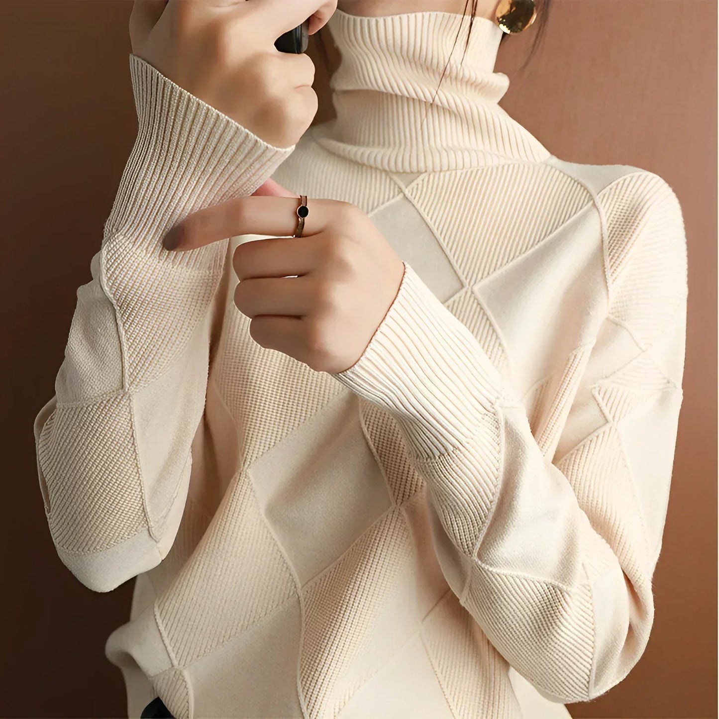 Marcelle Premium Turtleneck Sweater