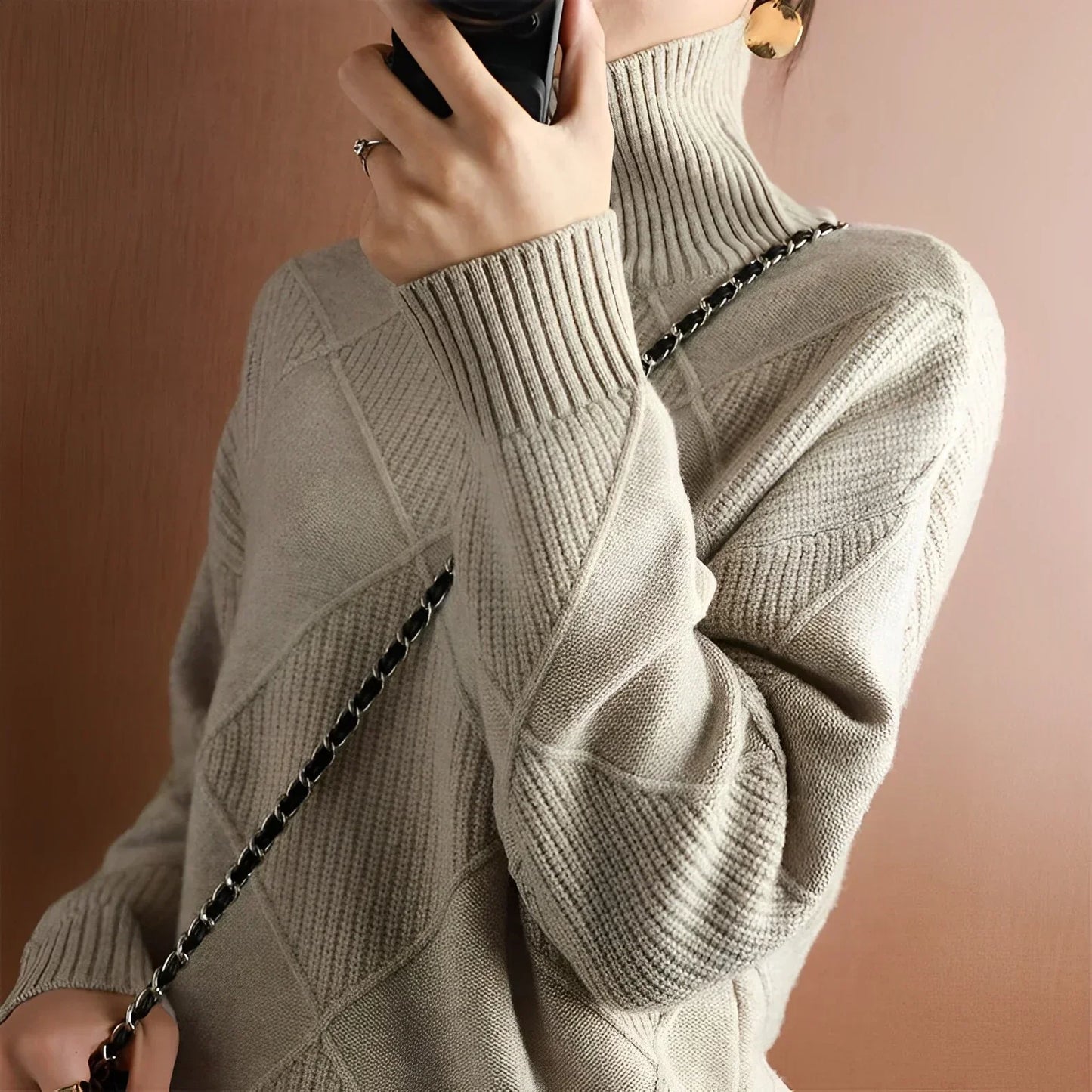 Marcelle Premium Turtleneck Sweater