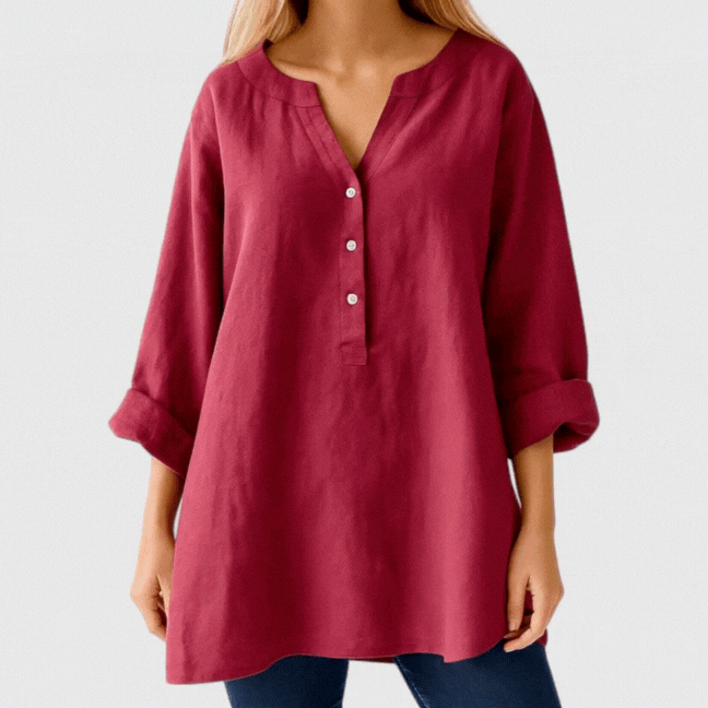 Marta Airy Linen Blouse