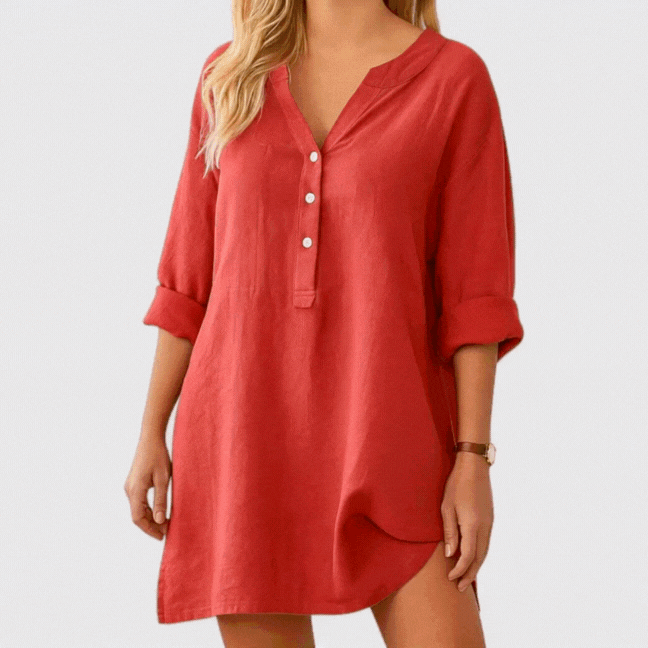 Marta Airy Linen Blouse