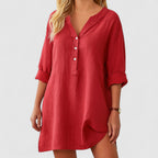 Sharon Airy Linen Blouse