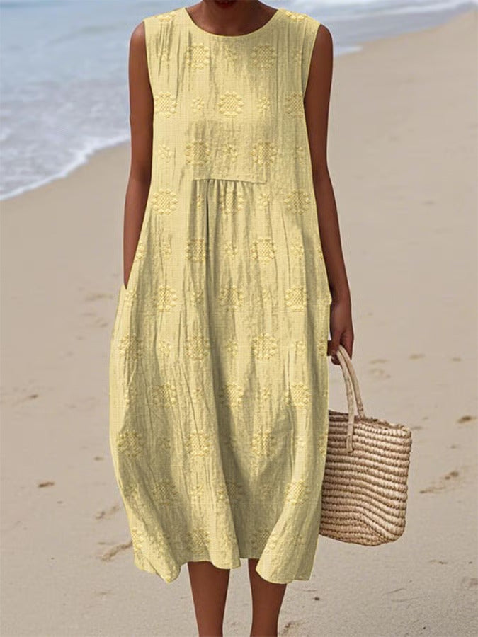 Melina Sunflower Summer Dress