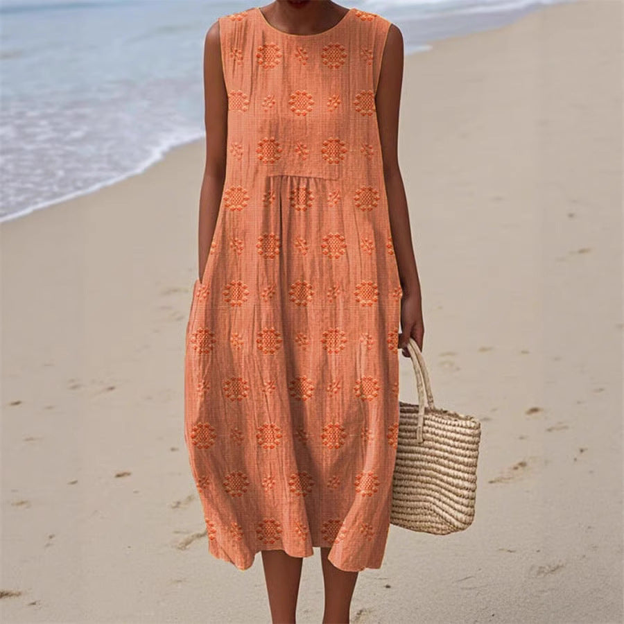 Melina Sunflower Summer Dress