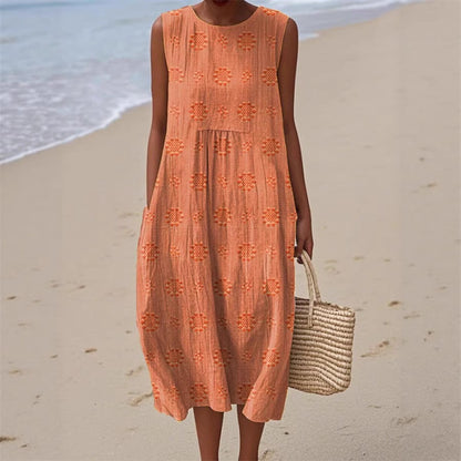 Melina Sunflower Summer Dress