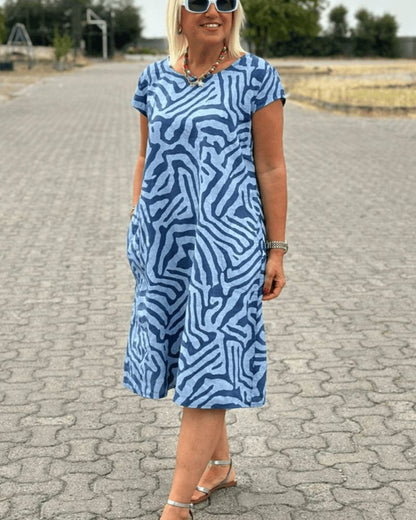 Meya Patterned Summer Dress