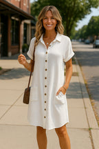 Colleen Pocket Shirt Dress