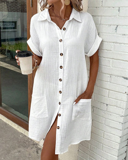 Milda Pocket Shirt Dress