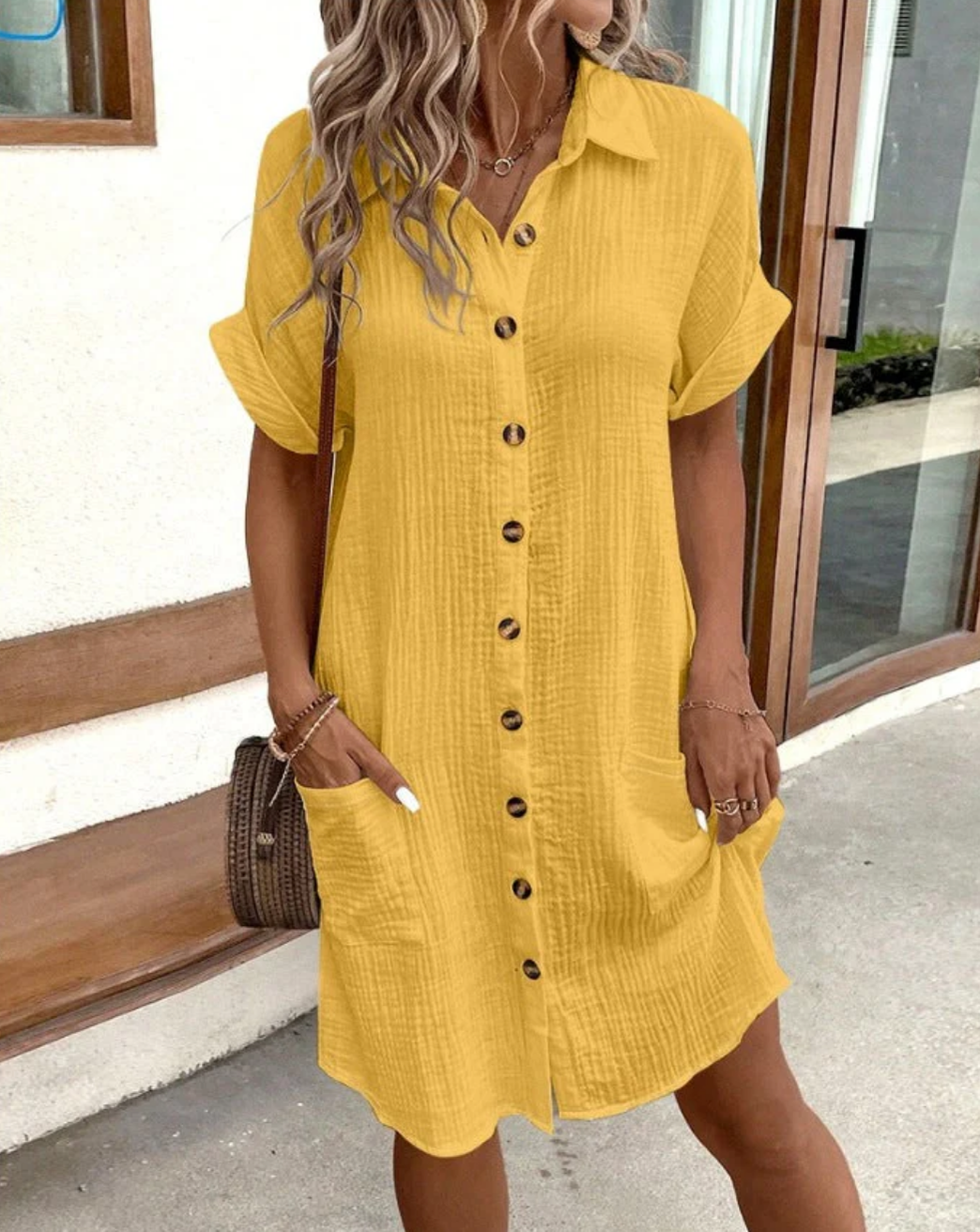 Milda Pocket Shirt Dress