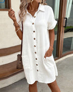 Colleen Pocket Shirt Dress