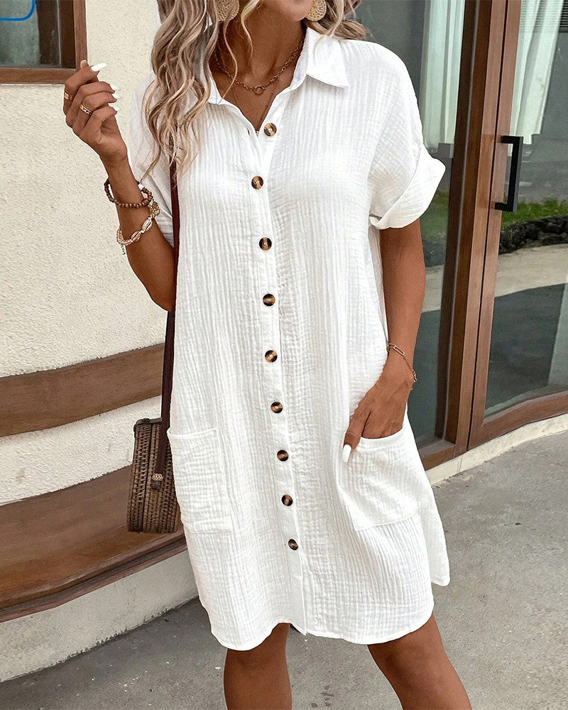 Milda Pocket Shirt Dress