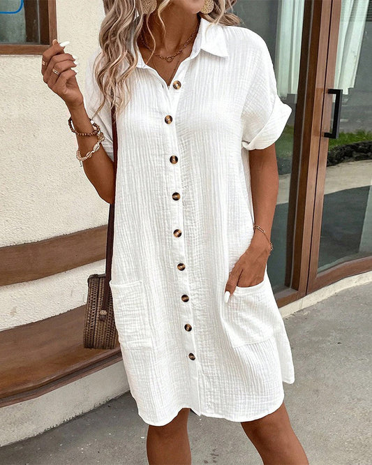 Milda Pocket Shirt Dress