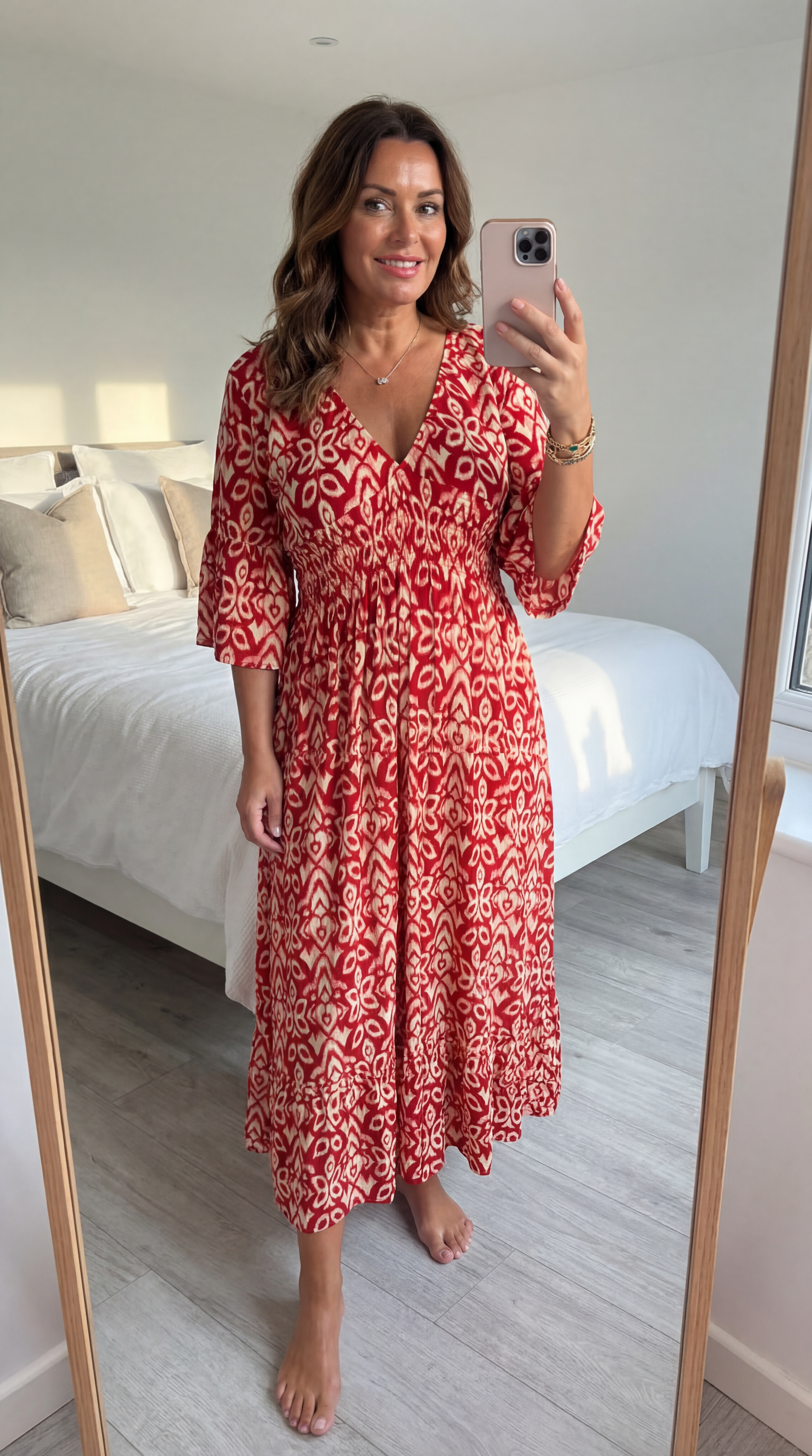 Selene Bohemian Midi Dress