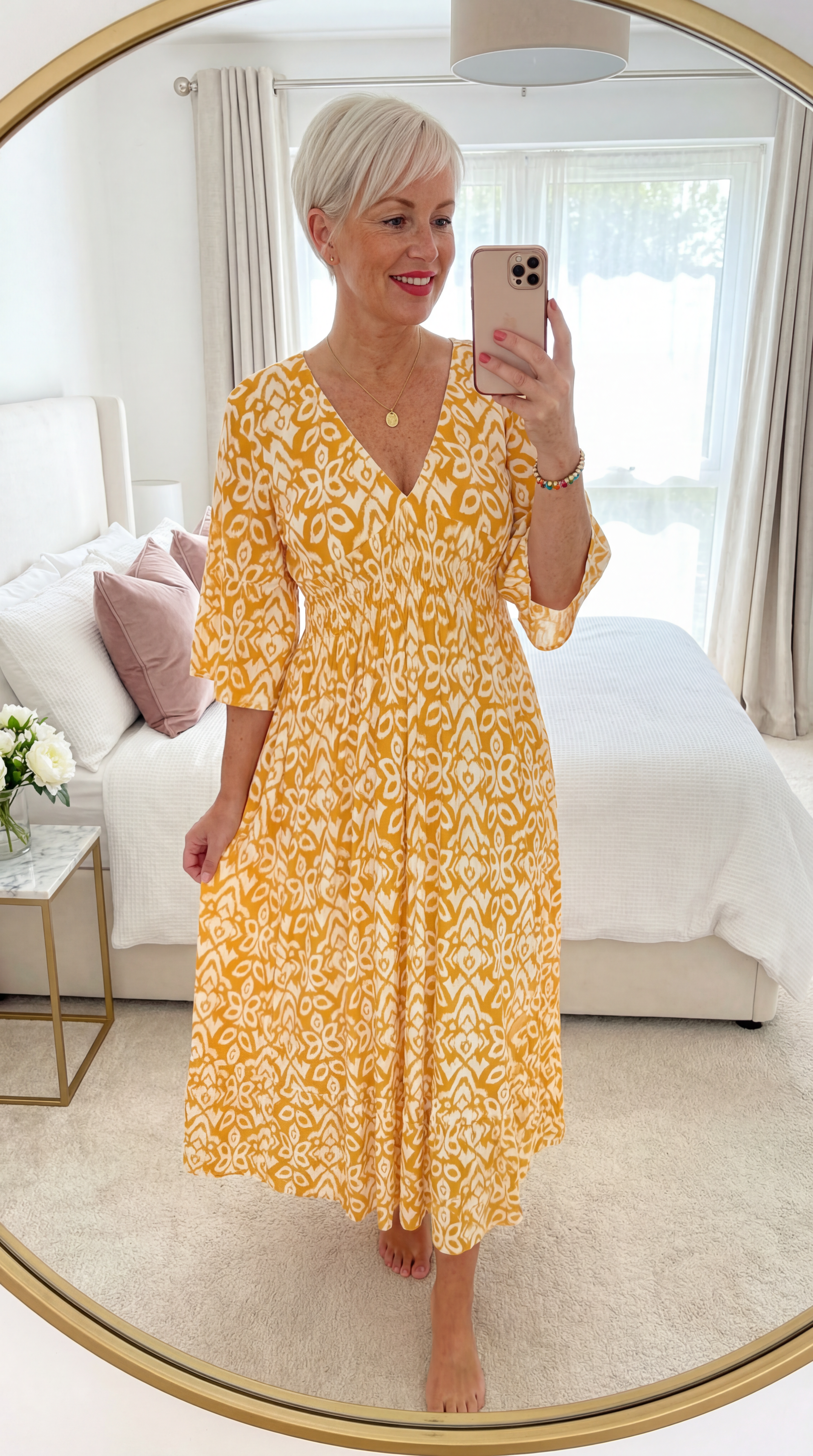 Selene Bohemian Midi Dress