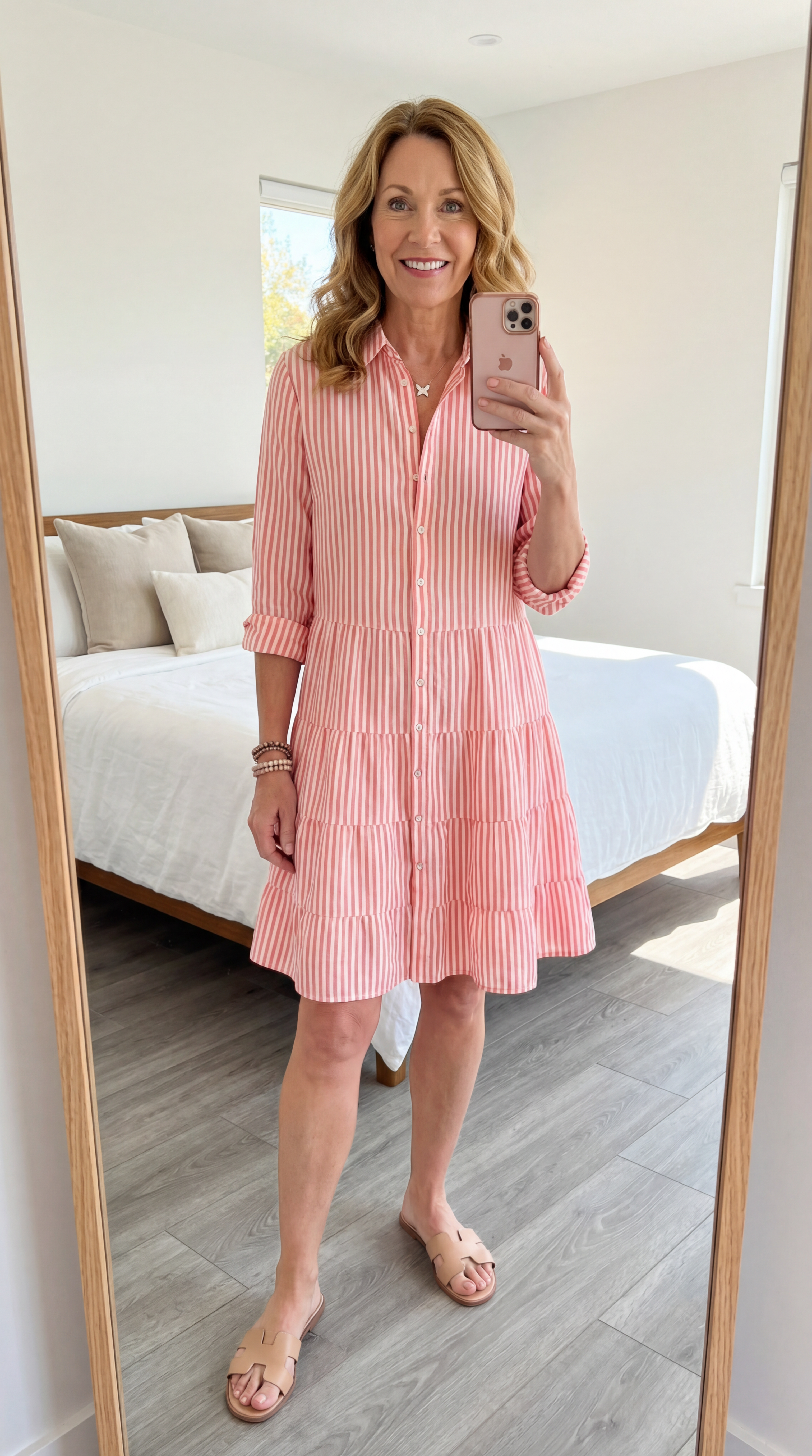 Kiana Breezy Striped Dress