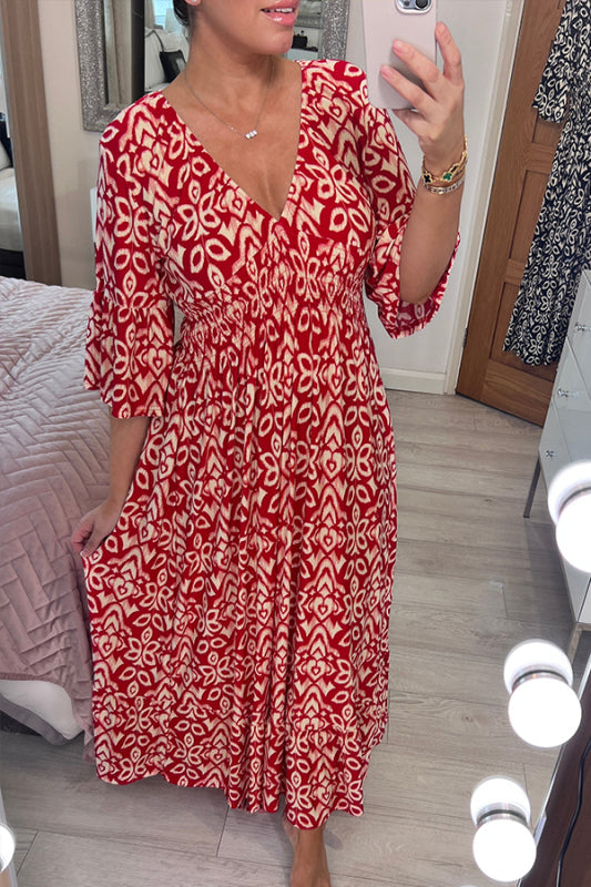Selene Bohemian Midi Dress 0